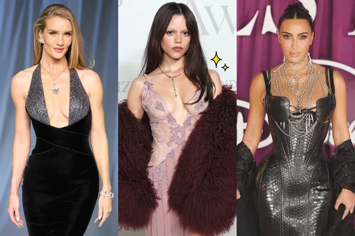 Платье-флаг, много кожи, перья и декольте: лучшие образы звезд за месяц