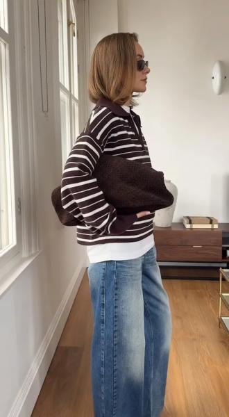 Фэшн-блогеры носят этот лонгслив, чтобы вывести осенние образы на новый уровень