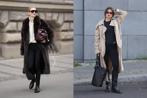 Антитренд? Нет, снова модно! Как инфлюенсеры носят легинсы с сапогами