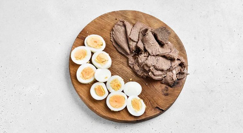 Пицца &laquo;Оливье&raquo;, пошаговый рецепт с фото на 913 ккал