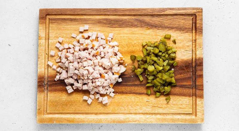 Торт «Оливье», пошаговый рецепт с фото на 460 ккал