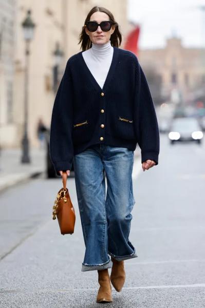 Как носить кардиган с джинсами: 5 готовых образов