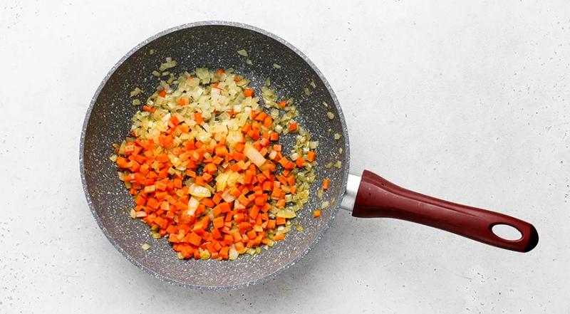 Перловка с фаршем и овощами, пошаговый рецепт с фото на 695 ккал