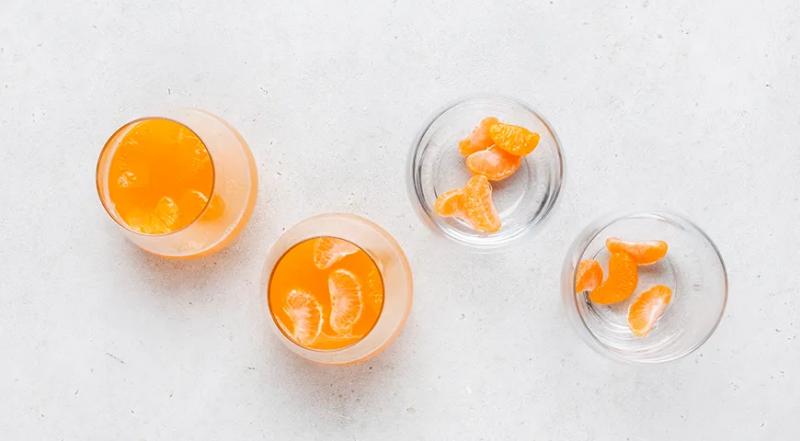 Желе с мандаринами, пошаговый рецепт с фото на 360 ккал