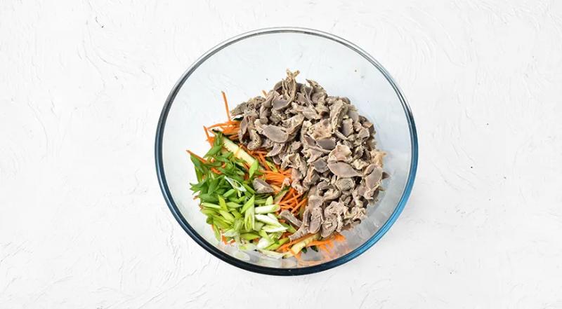 Хе из куриных желудков по-корейски, пошаговый рецепт с фото на 261 ккал