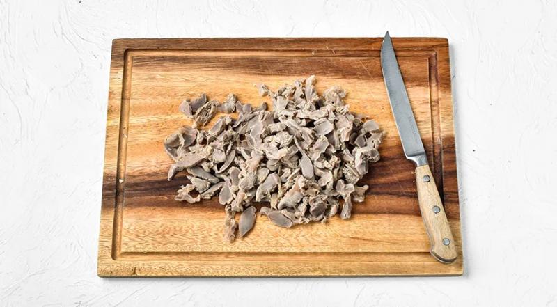 Хе из куриных желудков по-корейски, пошаговый рецепт с фото на 261 ккал