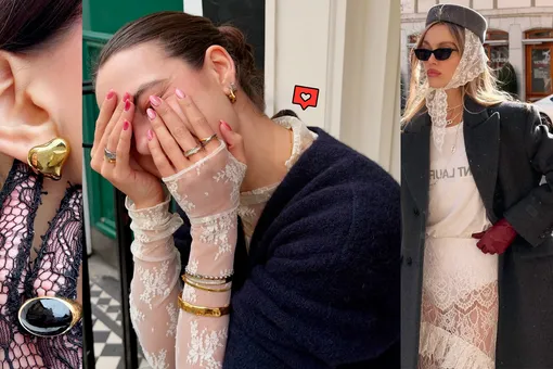 Как носить кружево в 2026, чтобы избежать «эффекта скатерти»