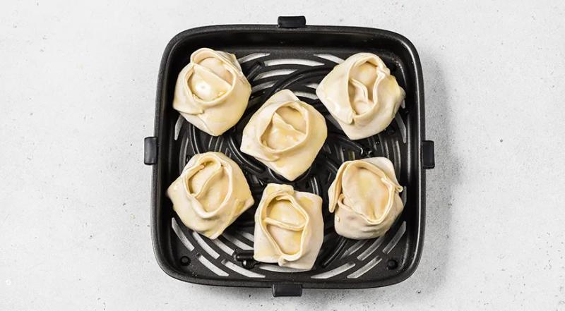 Манты в аэрогриле, пошаговый рецепт с фото на 263 ккал