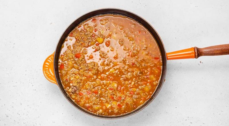 Булгур с фаршем на сковороде, пошаговый рецепт с фото на 470 ккал