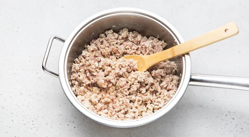 Фунчоза с фаршем, пошаговый рецепт с фото на 663 ккал