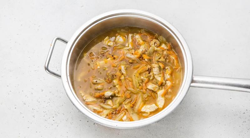 Гречка по-купечески с индейкой, пошаговый рецепт с фото на 453 ккал