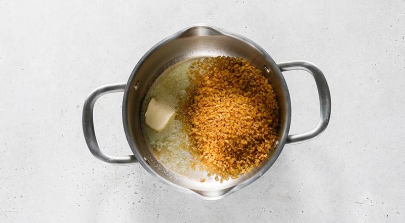 Каша из булгура на молоке, пошаговый рецепт с фото на 499 ккал