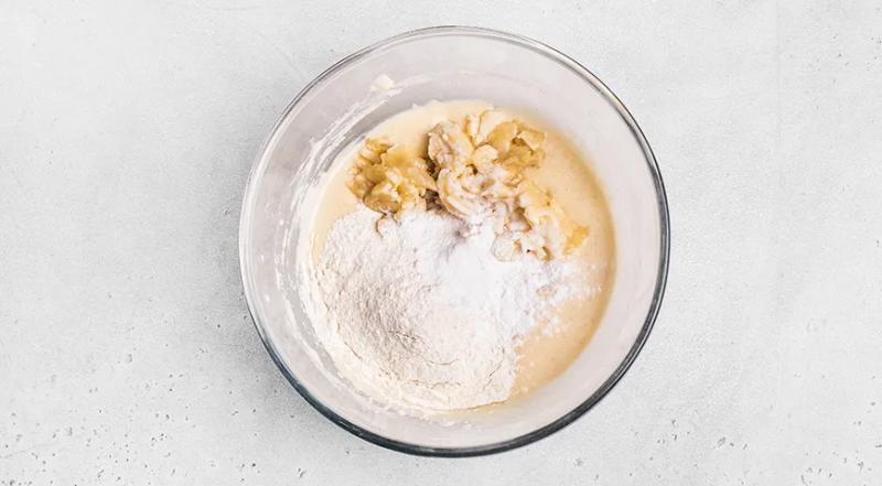 Манник с бананами, пошаговый рецепт с фото на 298 ккал