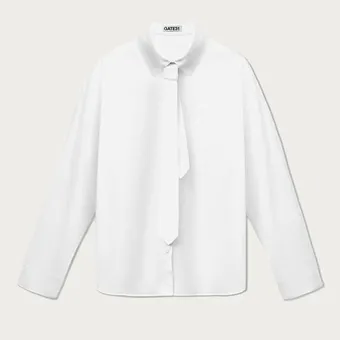 На весну тебе необходима рубашка с воротником-шарфом &ndash; вот доказательство!