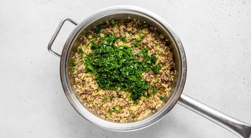 Пшенная каша с фаршем, пошаговый рецепт с фото на 242 ккал