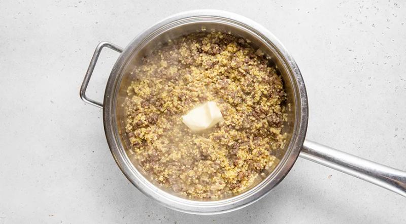 Пшенная каша с фаршем, пошаговый рецепт с фото на 242 ккал