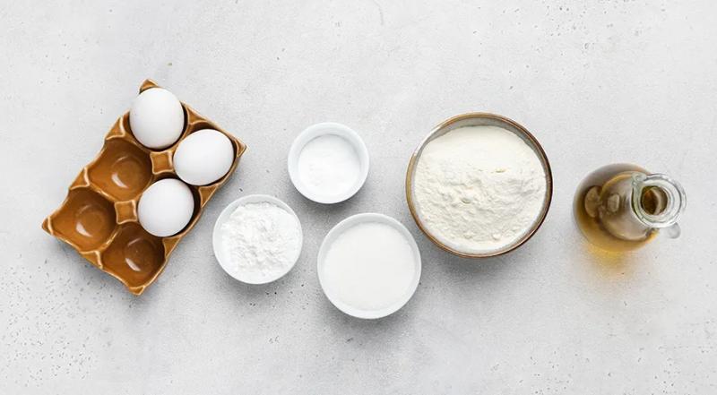 Бисквит в микроволновке, пошаговый рецепт с фото на 448 ккал