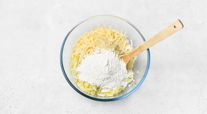 Хашбраун с сыром, пошаговый рецепт с фото на 204 ккал