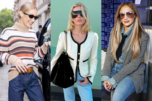 Модные образы с джинсами: вдохновение от Беллы Хадид и других звёзд