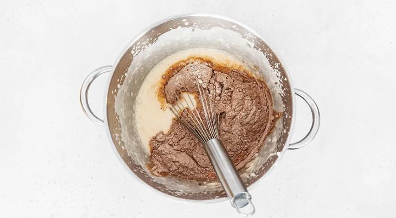 Шоколадный кекс на сметане, пошаговый рецепт с фото на 421 ккал