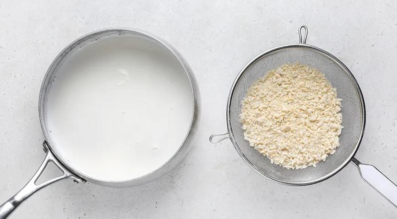 Затирка на молоке, пошаговый рецепт с фото на 515 ккал