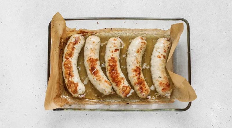 Куриные купаты в духовке, пошаговый рецепт с фото на 449 ккал