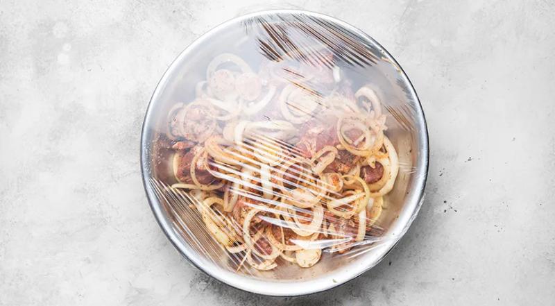 Шашлык с картошкой в духовке, пошаговый рецепт с фото на 448 ккал