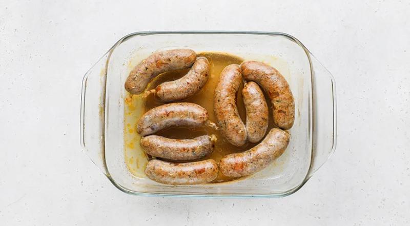 Свиные купаты в духовке, пошаговый рецепт с фото на 183 ккал